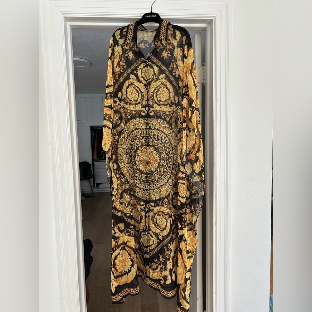 Versace BAROCCO COVER-UP SHIRT DRESS